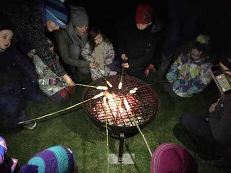 Campfire cooking at Coreswall Estate with Freelance Ranger