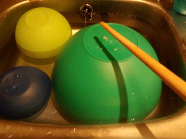 Freelance ranger Sound Lab - trying out the water drums!