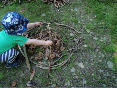 Everyone, whatever their age, can get involved in environmental art with the Freelance Ranger