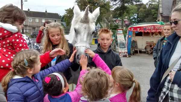 Freelance Ranger Nature Weaving Activity joined by a unicorn